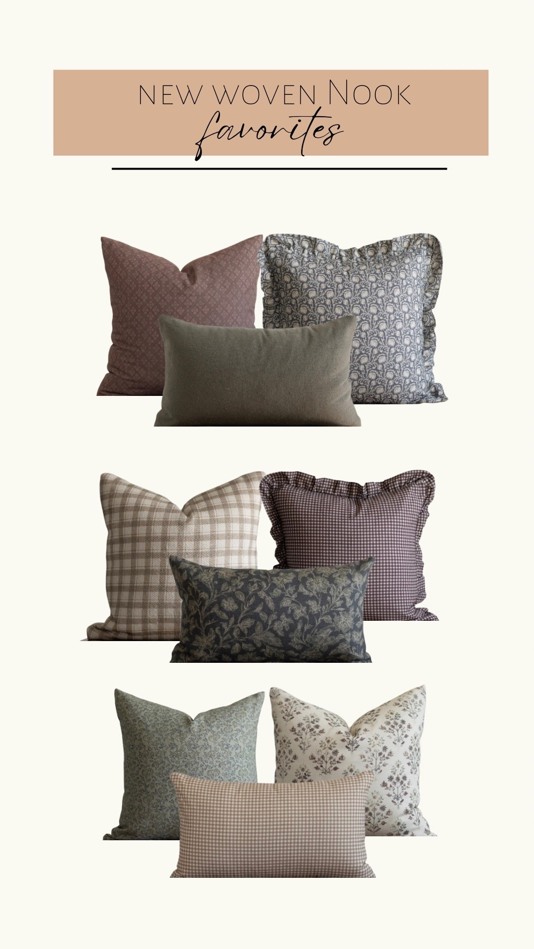 New Woven Nook pillow combos! 

#LTKHome