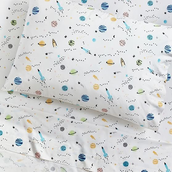 Space Sheet Set, Twin, Multi | West Elm (US)