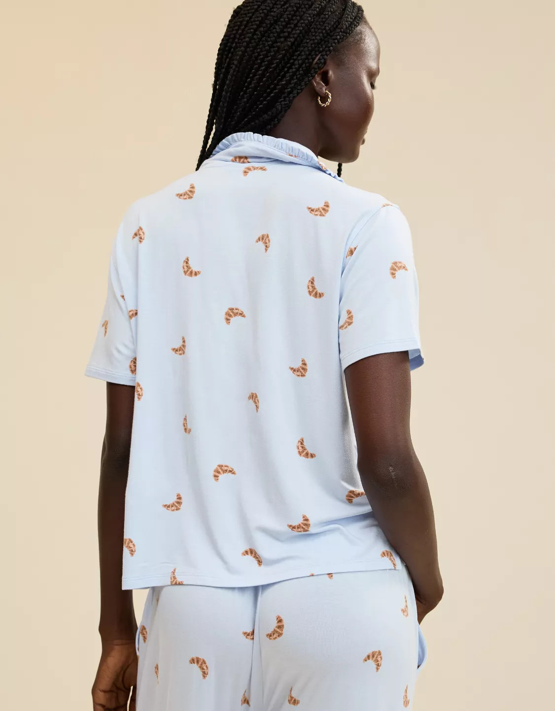 Aerie Real Soft® Ruffle Pajama Shirt | American Eagle Outfitters (US & CA)