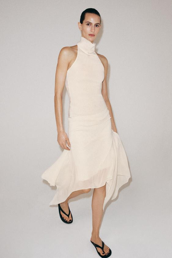 ASYMMETRIC FLOWY SKIRT | Zara US