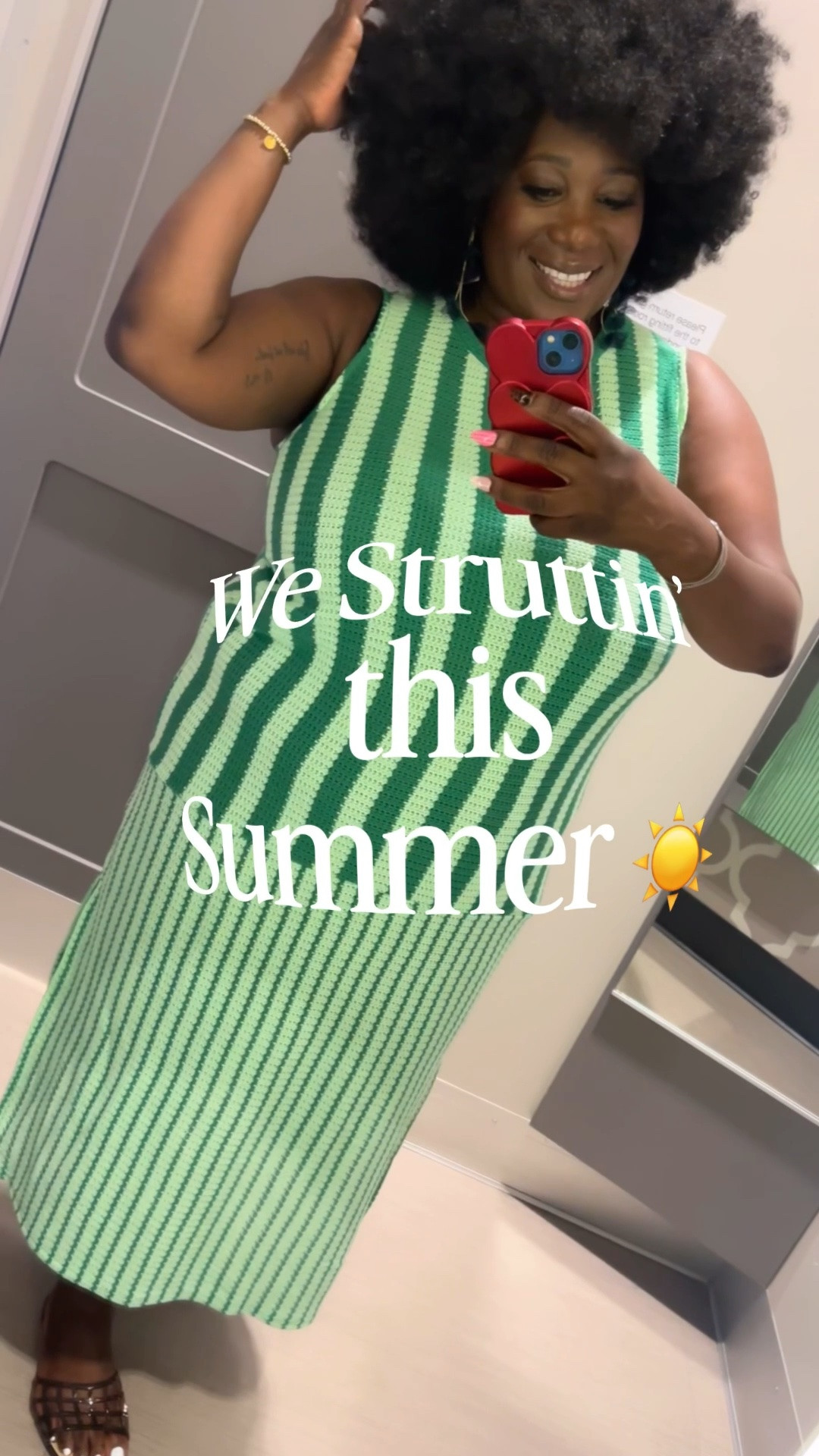 @Target  #ad #sponsored

It’s getting hot but our summer style is even hotter🔥 We struttin’ & stuntin’ all summer long with the Solid & Stripe collection at Target ☀️