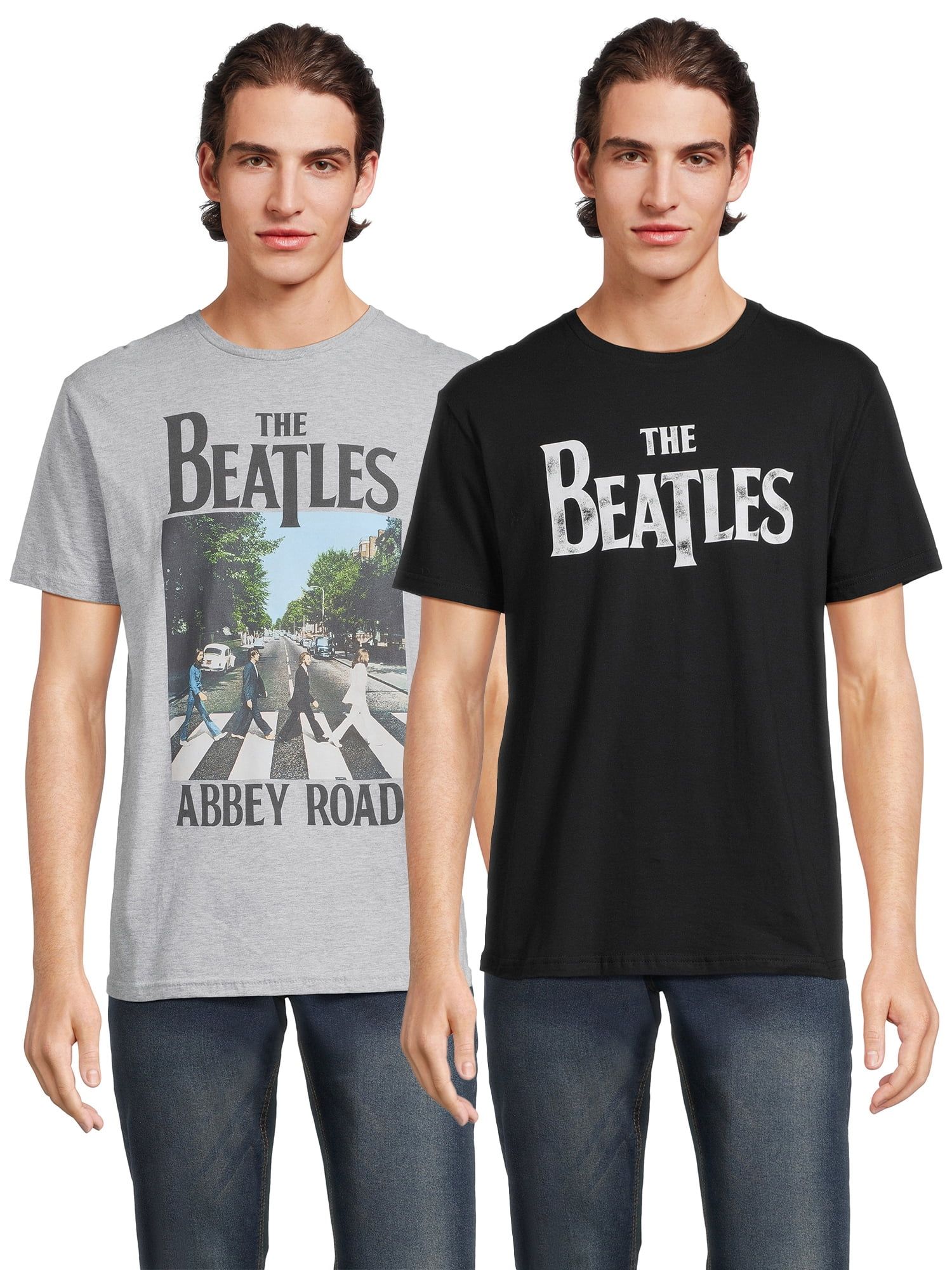 The Beatles Men’s and Big Men’s Short Sleeve Graphic Tee, 2-Pack, Sizes S-3XL | Walmart (US)