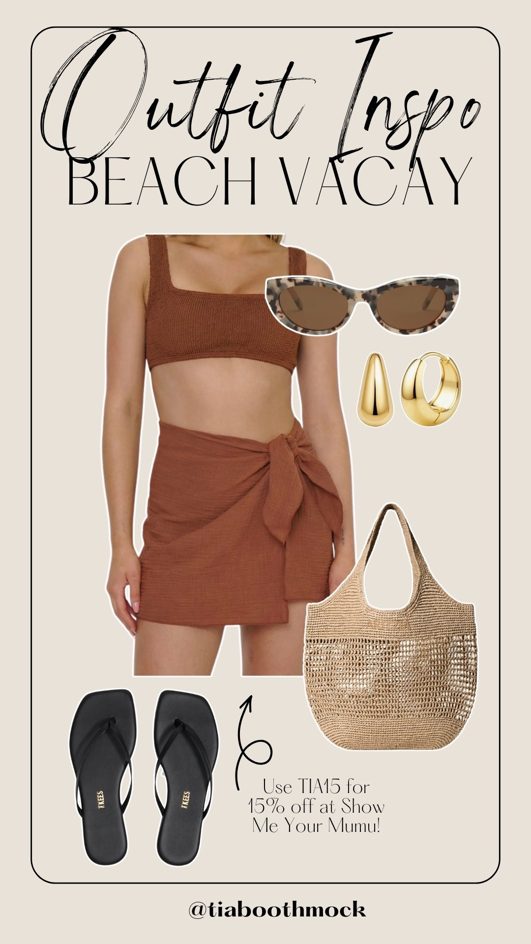 Obsessed with this bikini from Show Me Your Mumu for the summer! Use TIA15 for 15% off your purchase 🤎

#LTKSaleAlert #LTKSeasonal #LTKTravel