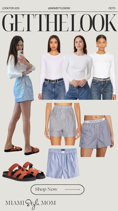 Casual summer ootd!🤍

Striped shorts. Boxer shorts. White long sleeve. Chunky sandals. Casual summer outfit.

#LTKStyleTip #LTKSeasonal #LTKShoeCrush