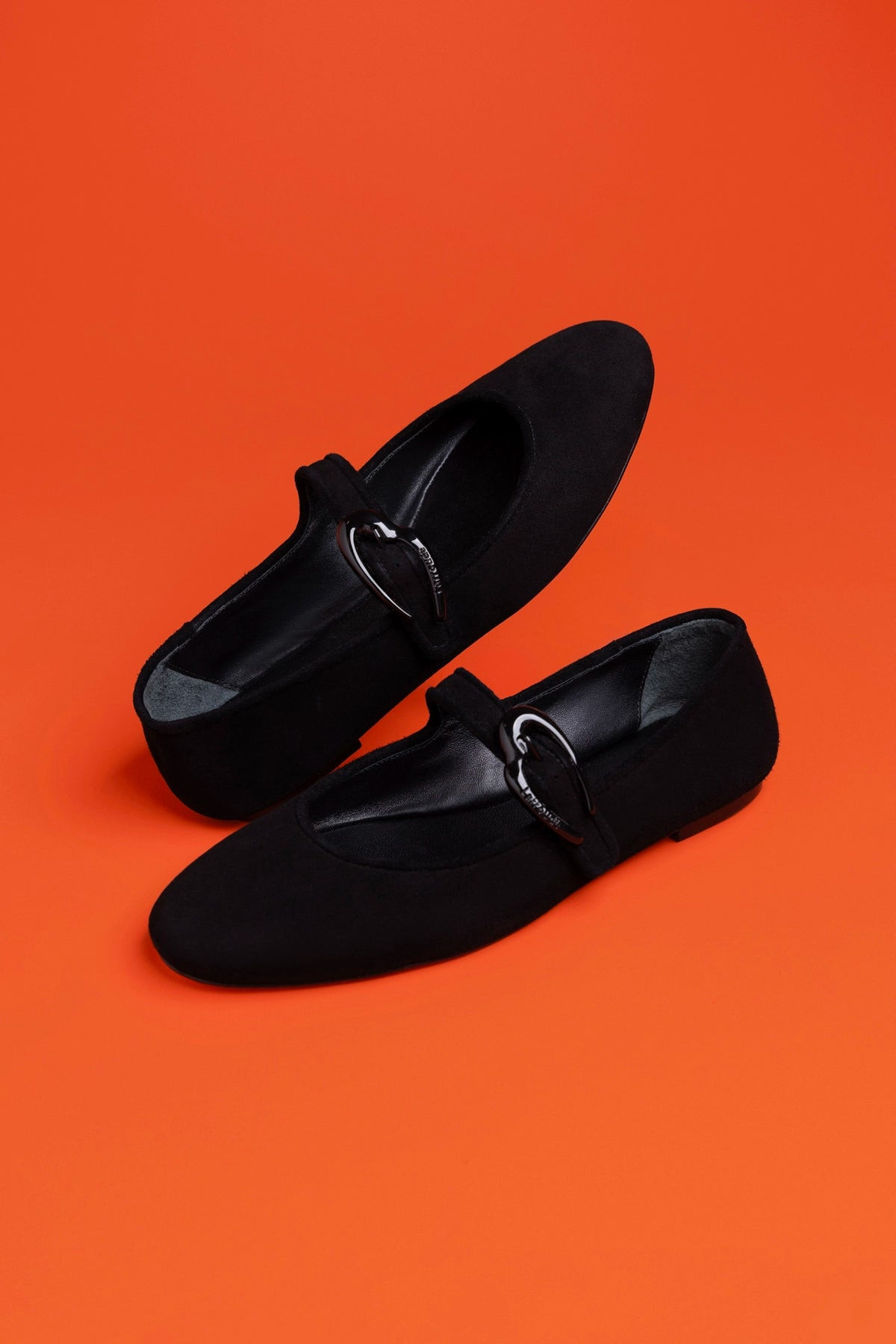 Verona Ballet Flat In Black Suede | Larroude