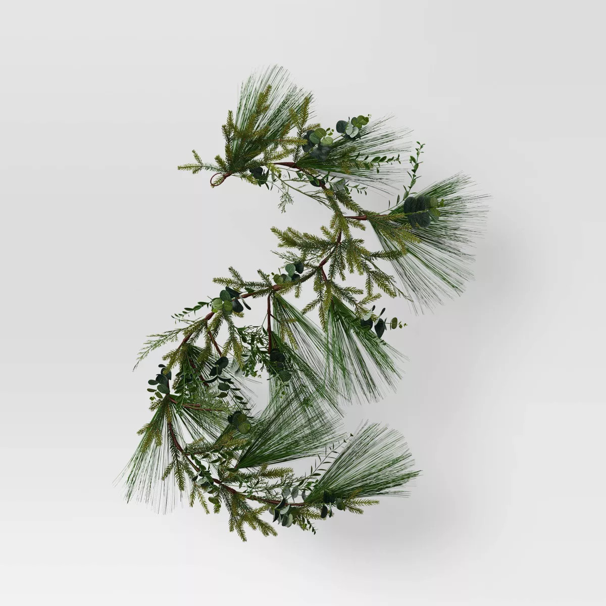 6' Pine and Eucalyptus Artificial Christmas Garland Green - Wondershop™ | Target