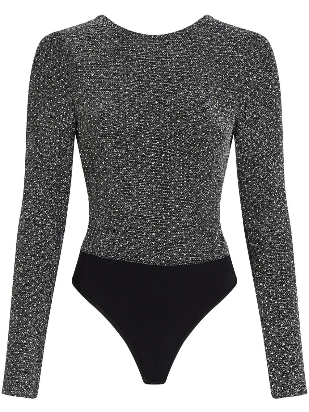 Karl Lagerfeld crystal-embellished bodysuit - Grey | Farfetch Global