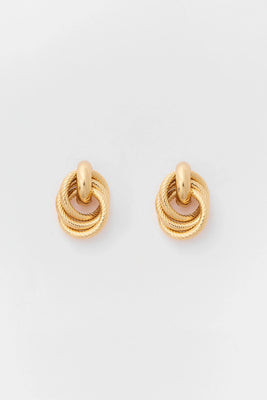 Gold Looped Drop Earrings | Avara