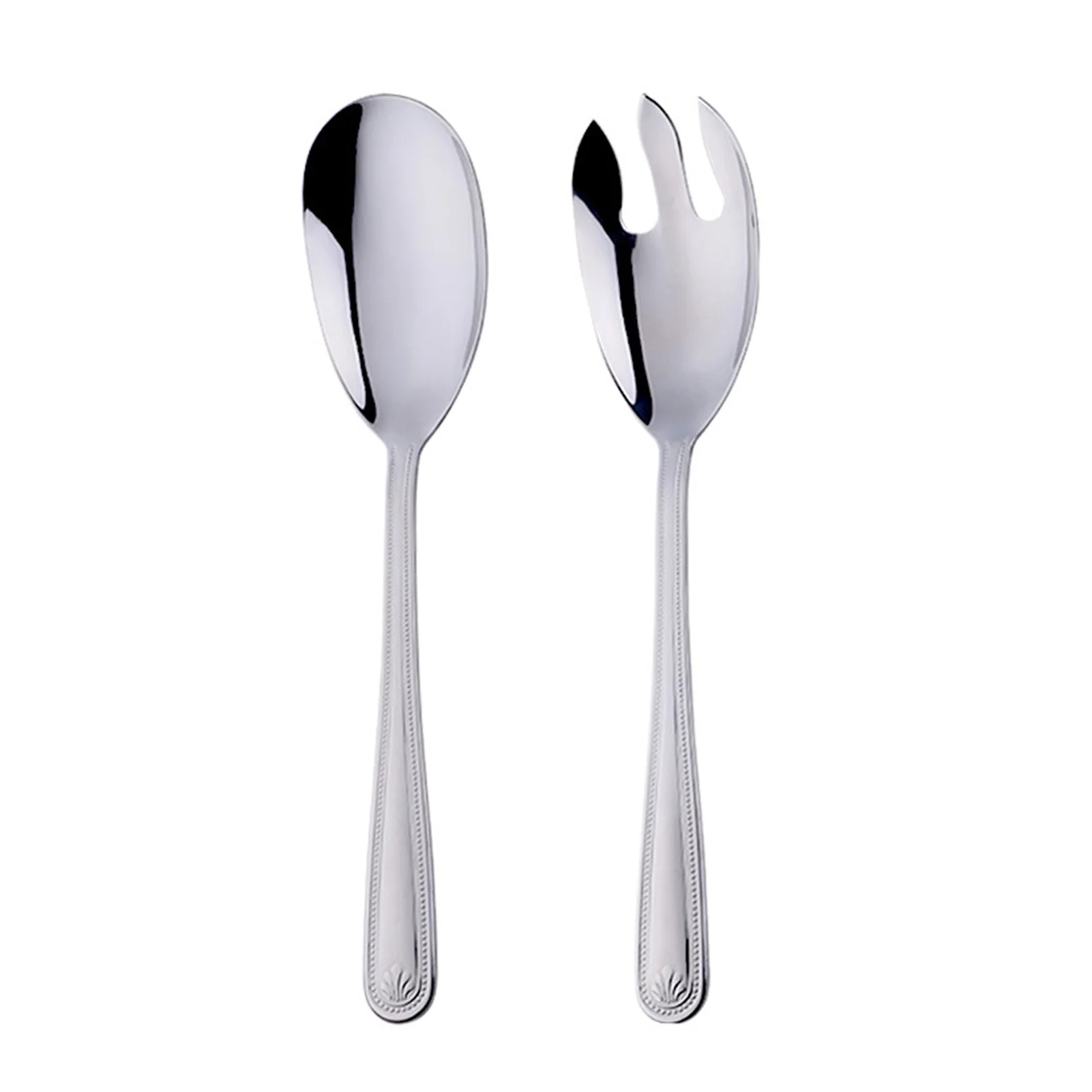 Shoreew Salad Spoon And Fork Set 12 Inch Large Serving Utensils Stainless Steel Salad Servers Mir... | Walmart (US)