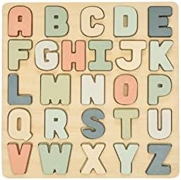 Pearhead Wooden Alphabet Puzzle, Colorful ABC Letters, Interactive Learning Board Educational Toy... | Amazon (US)