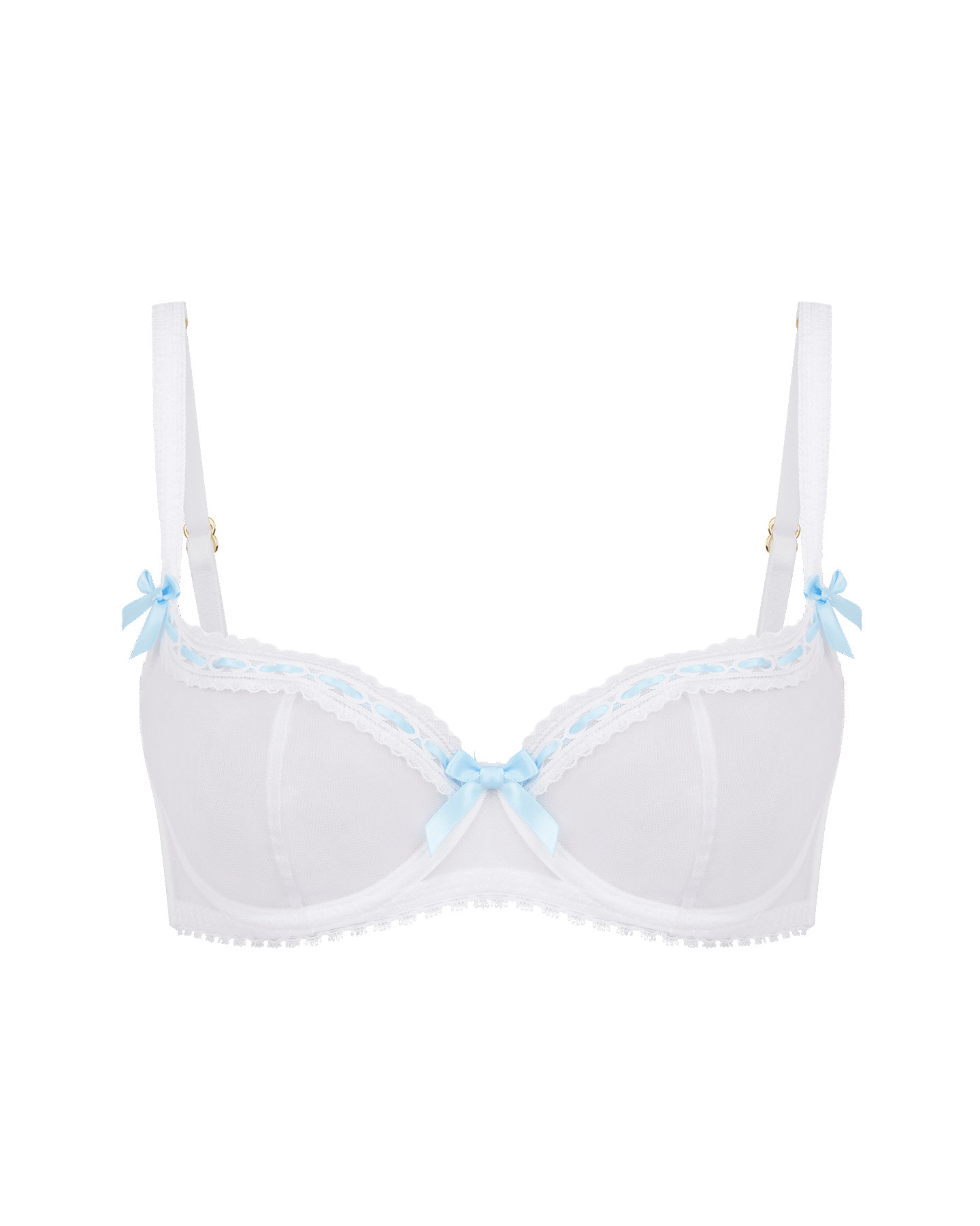 Claira Plunge Underwired Bra in White | By Agent Provocateur All Lingerie | Agent Provocateur (UK)