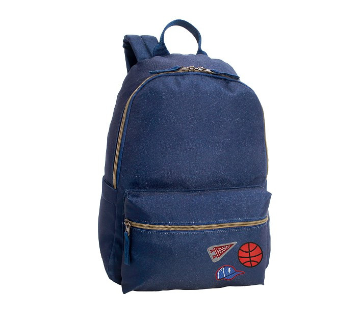 Colby Solid Navy Backpacks | Pottery Barn Kids