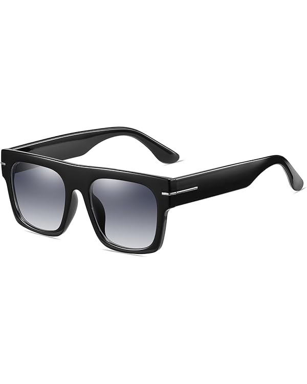 NIDOVIX Classic Vintage Square Sunglasses for Men Women Large Frame Retro 70s Sun Glasses UV400 P... | Amazon (US)
