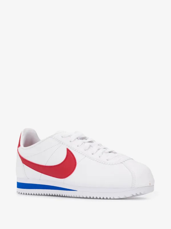 Classic Cortez "White/Varsity Red" leather sneakers | Farfetch Global