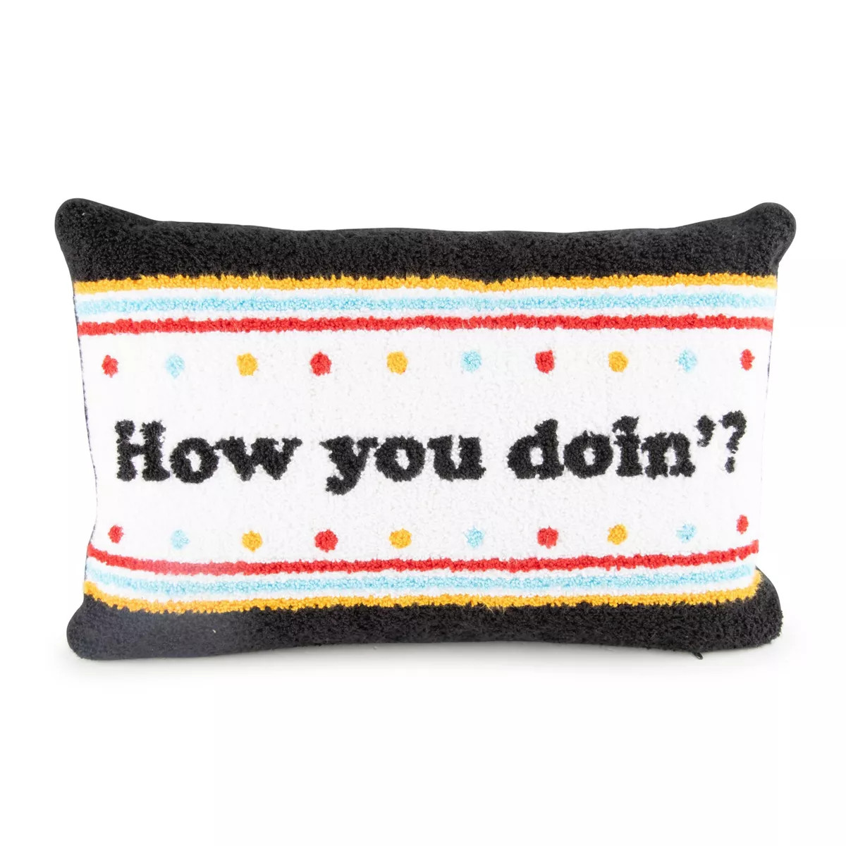 Friends 'How you Doin'?' Throw Pillow Black | Target
