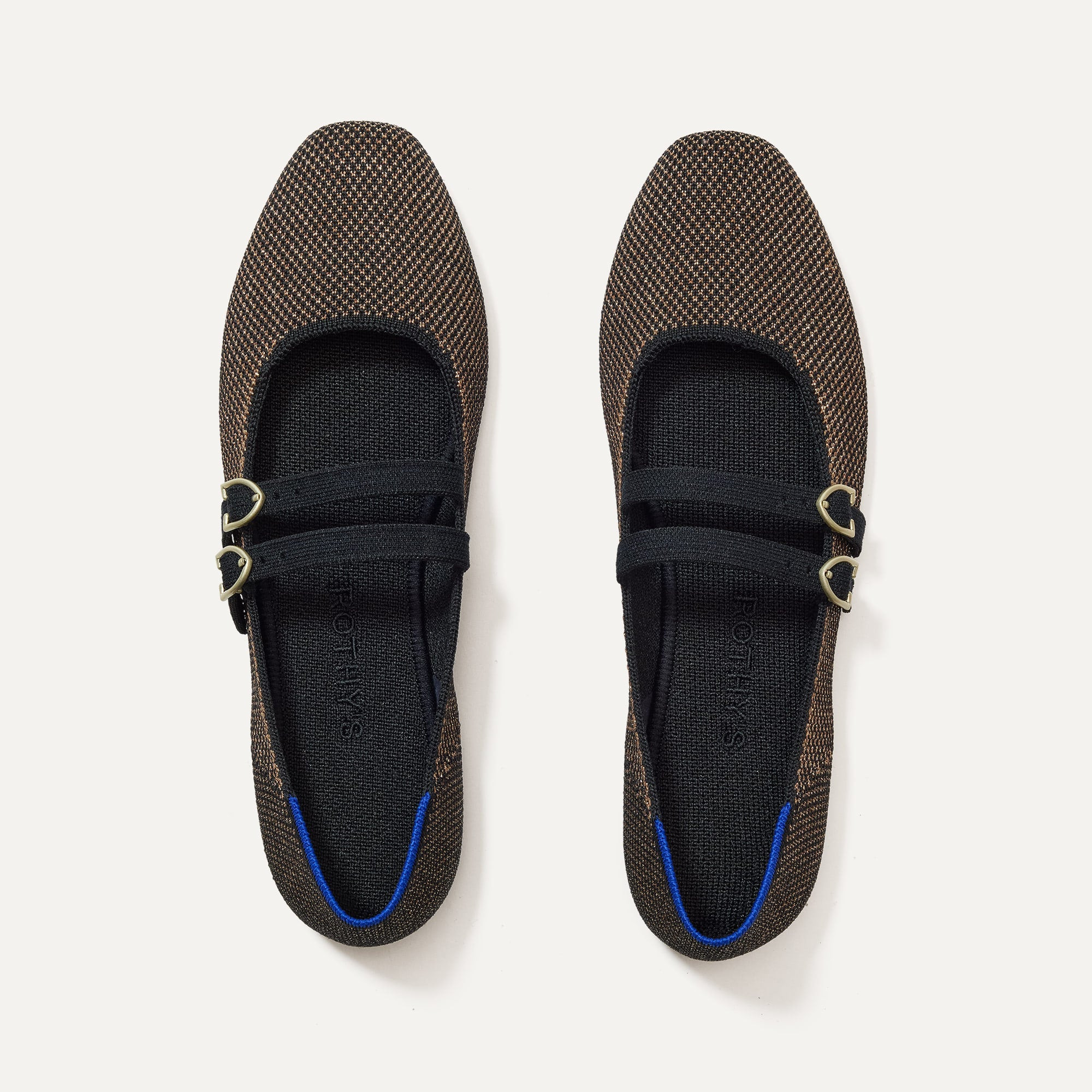 The Double Buckle Mary Jane in Bronzite | Rothy's | Rothy's