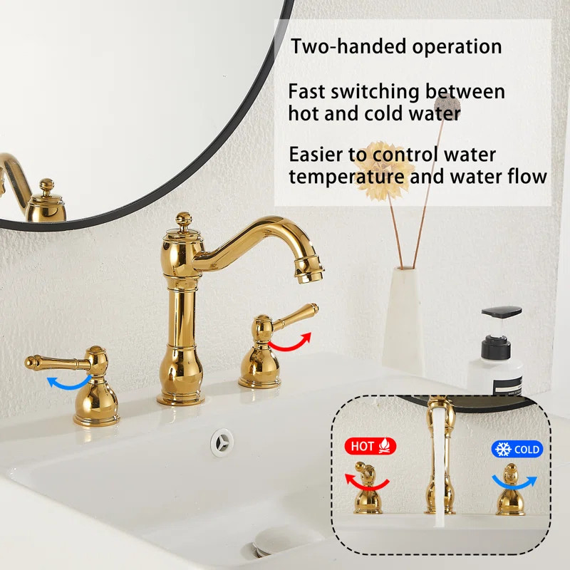 Widespread 2-handle Bathroom Faucet with Drain Assembly | Wayfair North America