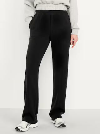 High-Waisted Bounce Fleece Trouser Sweatpants | Old Navy (US)