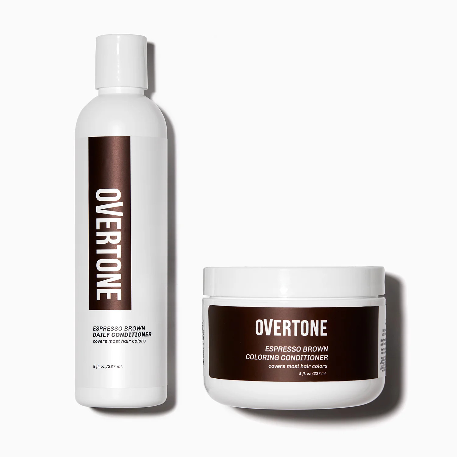 Espresso Brown Healthy Color Duo | oVertone Haircare | Overtone