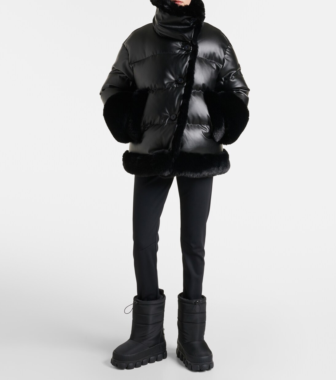 Solange faux fur-trimmed down jacket | Mytheresa (US/CA)