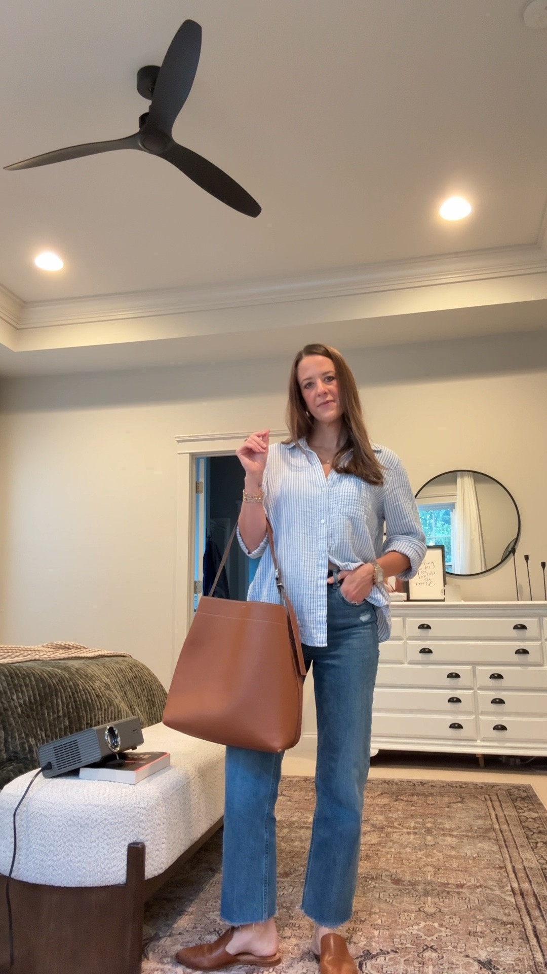 Quince promo code: INFG-26LINENANDLIGHTCO10 for 10% off your first order 🤍

Transitioning my favorite wrinkle-free button-down into fall with cropped jeans + brown mules. Such an easy fall casual outfit, teacher outfit, workwear look, or everyday mom outfit for warm September days.

Sizing: Quince button-down S | jeans 25R

#LTKFallStyle #LTKWorkwear #LTKTeacherStyle #LTKMomStyle #LTKStyleTip

#LTKootd #LTKgrwm #LTKSeasonal