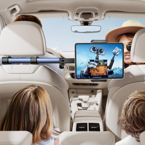 Headrest Tablet Holder for Car Accessories : [18.11-inch Long Arm] 3-in-1 Backseat Tablet Holder for Kids Road Trip Compatible with iPad Switch Smartphones & Tablets or Other 4.7-13" Devices | Amazon (US)
