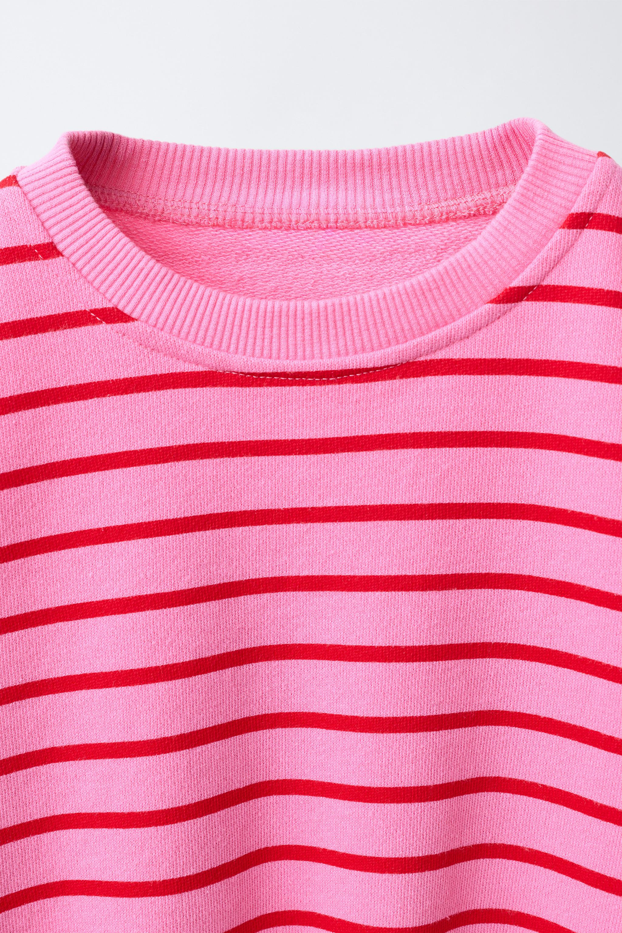 STRIPED HEART SWEATSHIRT | Zara US