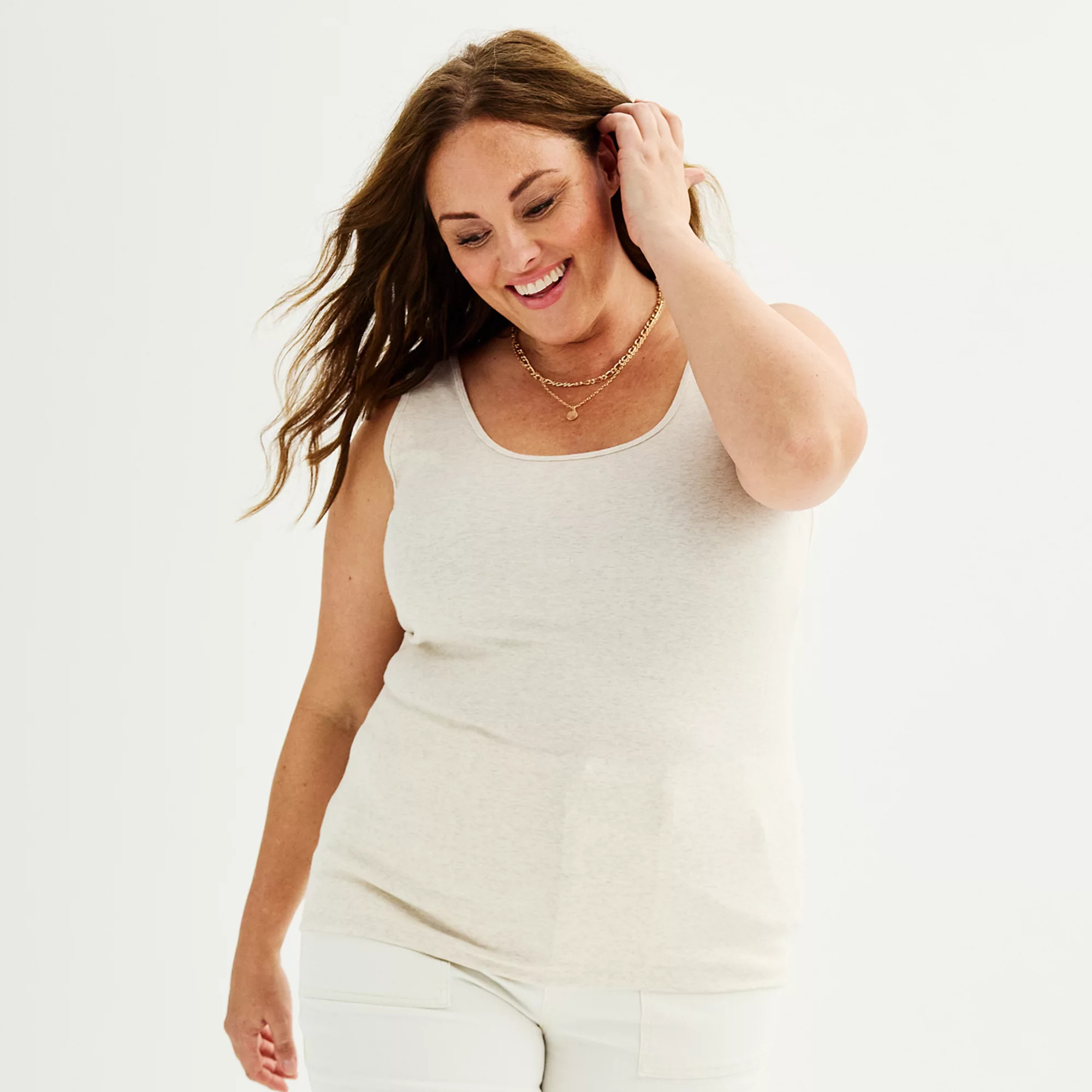 Plus Size Sonoma Goods For Life® Everyday Layering Tank | Kohl's