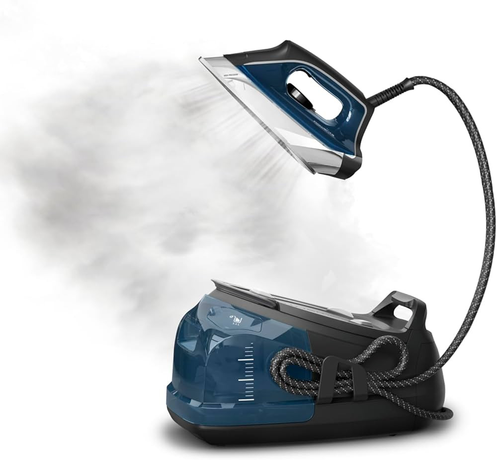 Rowenta Steam Station, Stainless Steel Soleplate, Professional Iron Steamer for Clothes, 1.1L Rem... | Amazon (US)