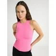 Scoop Women's Sleeveless High Neck Contour Tank Top, Sizes XS-XXL - Walmart.com | Walmart (US)