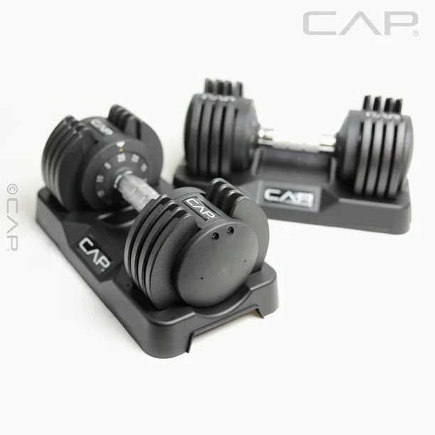 CAP Barbell 25 Lb. Adjustabell Dumbbell Set, Quick Select 5-25, Pair | Walmart (US)