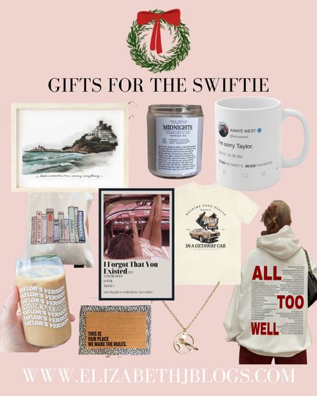 Gifts for her. Christmas. Gifts for the Taylor swift fan. Etsy. Under $50 

#LTKunder50 #LTKSeasonal #LTKHoliday