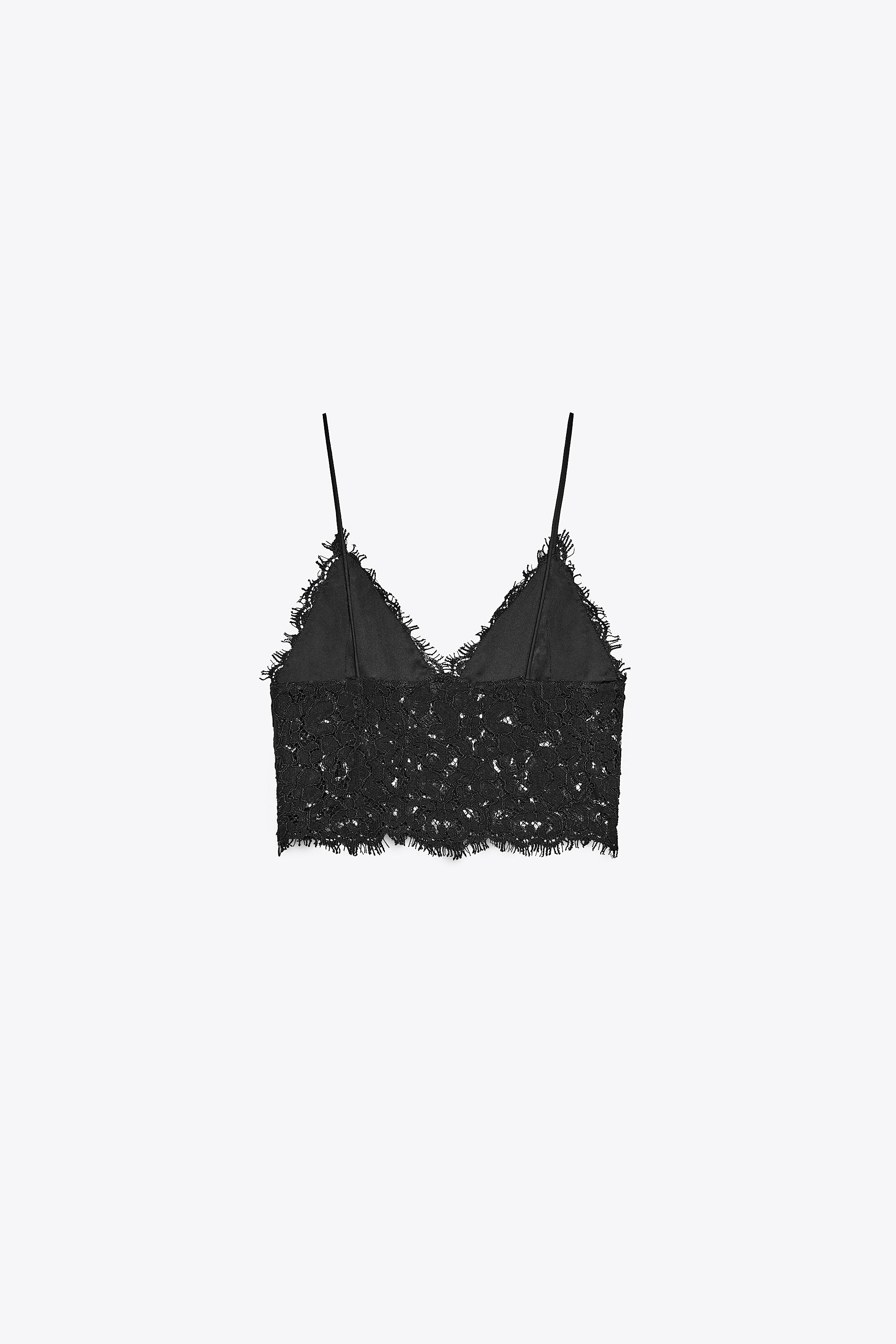 EMBROIDERED CROPPED TOP | Zara US