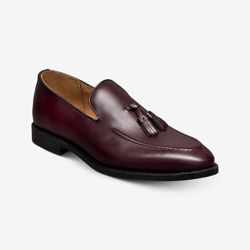 Allen Edmonds Randolph Tassel Loafer in Burgundy Leather, size 11.5 D | Allen Edmonds