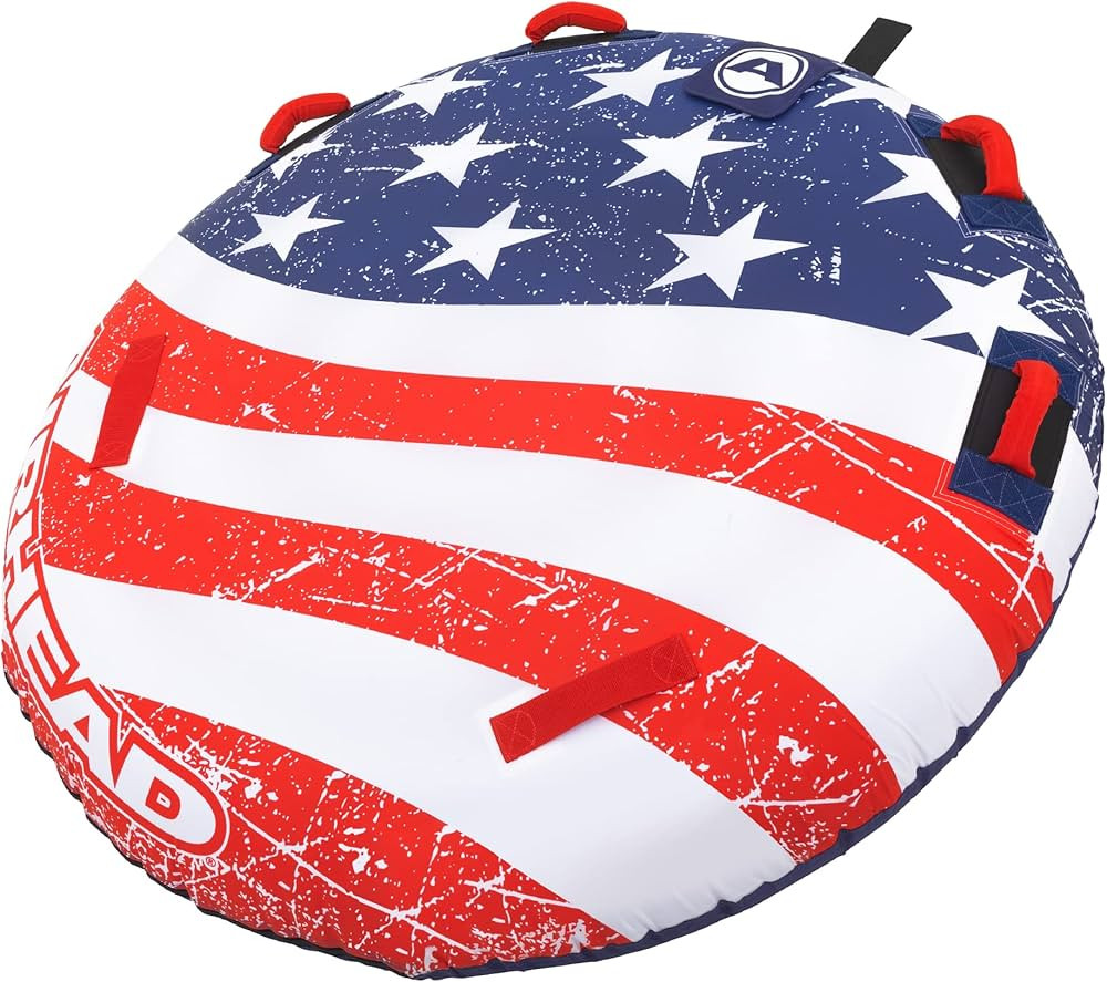 SportsStuff Airhead Stars and Stripes 1 Towable 1 Rider Tube for Boating and Water Sports, Made i... | Amazon (US)