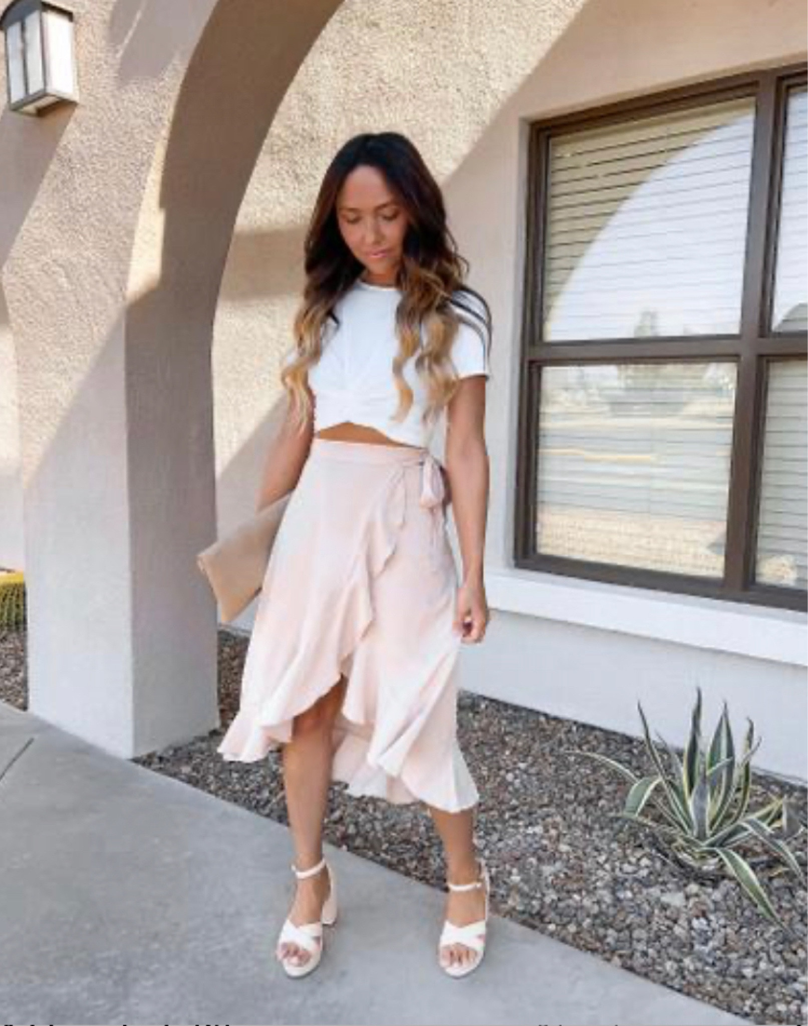 Dressy neutral spring / summer outfit - perfect for girls brunch or date night!

// #ltkstyletip #ltkseasonal #ltkunder100 #ltkunder50 #ltktravel #ltkfind #ltku spring skirt, spring break outfit, spring outfit, spring outfits, spring fashion, summer outfit, summer outfits, summer skirt, skirt, mini skirt, midi skirt, maxi skirt, vacation outfit, travel outfit, resort wear, neutral style, basic, staples, closet staple, capsule wardrobe, minimalist, Lulus, Petal and Pup, Amazon