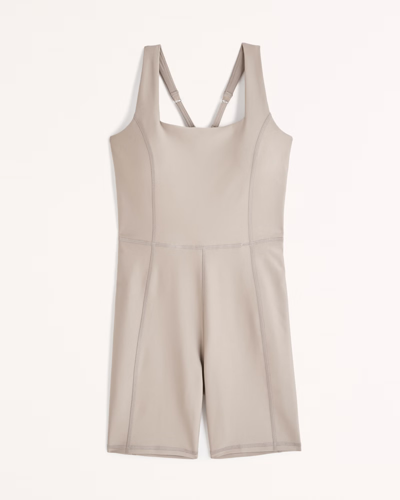 YPB sculptLUX Squareneck Active Onesie | Abercrombie & Fitch (US)