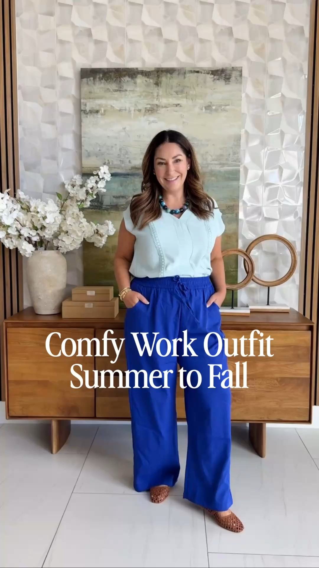 This casual work look is great for teachers or anyone that wants to stay comfortable! Wearing large in blouse, pants runs small, XL #workwear #teacheroutfit

#LTKOver40 #LTKMidsize #LTKWorkwear