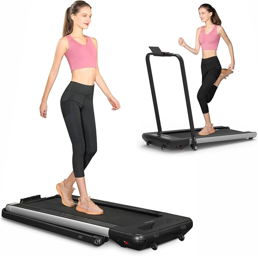 BiFanuo 2 in 1 Folding Treadmill, Under Desk Smart Walking Running Machine, Installation-Free，C... | Amazon (US)