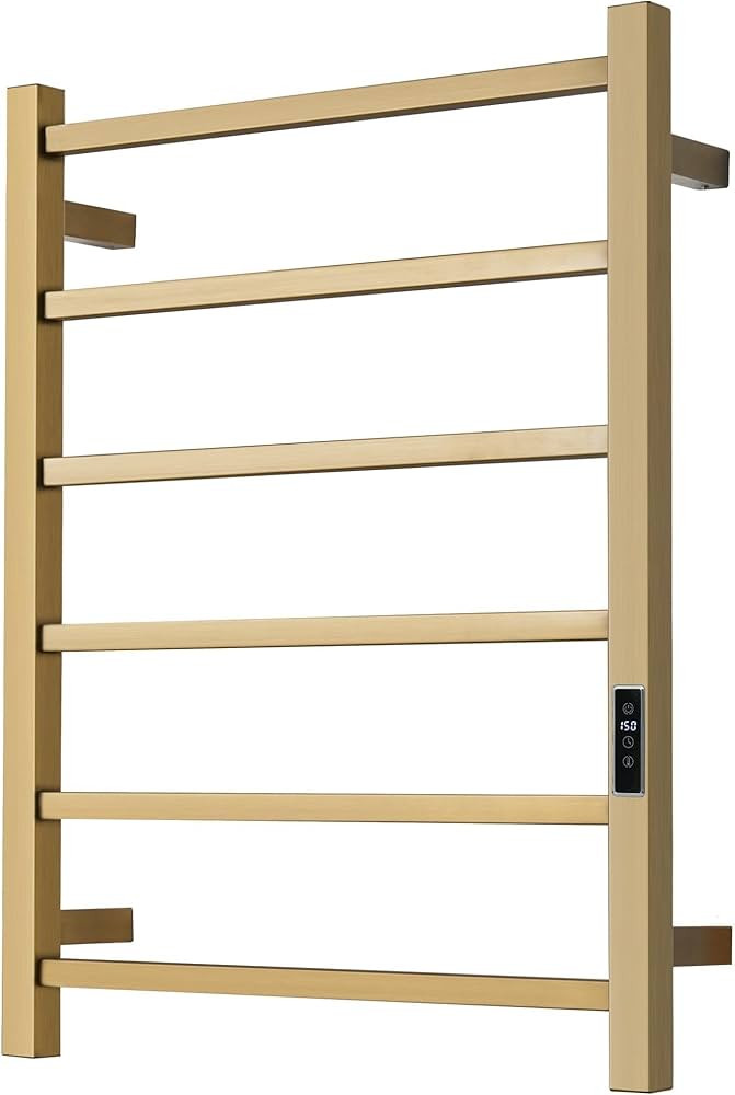 Heated Towel Racks for Bathroom, Wall Mounted Electric Towel Warmer Racks with Timer & Temperatur... | Amazon (US)