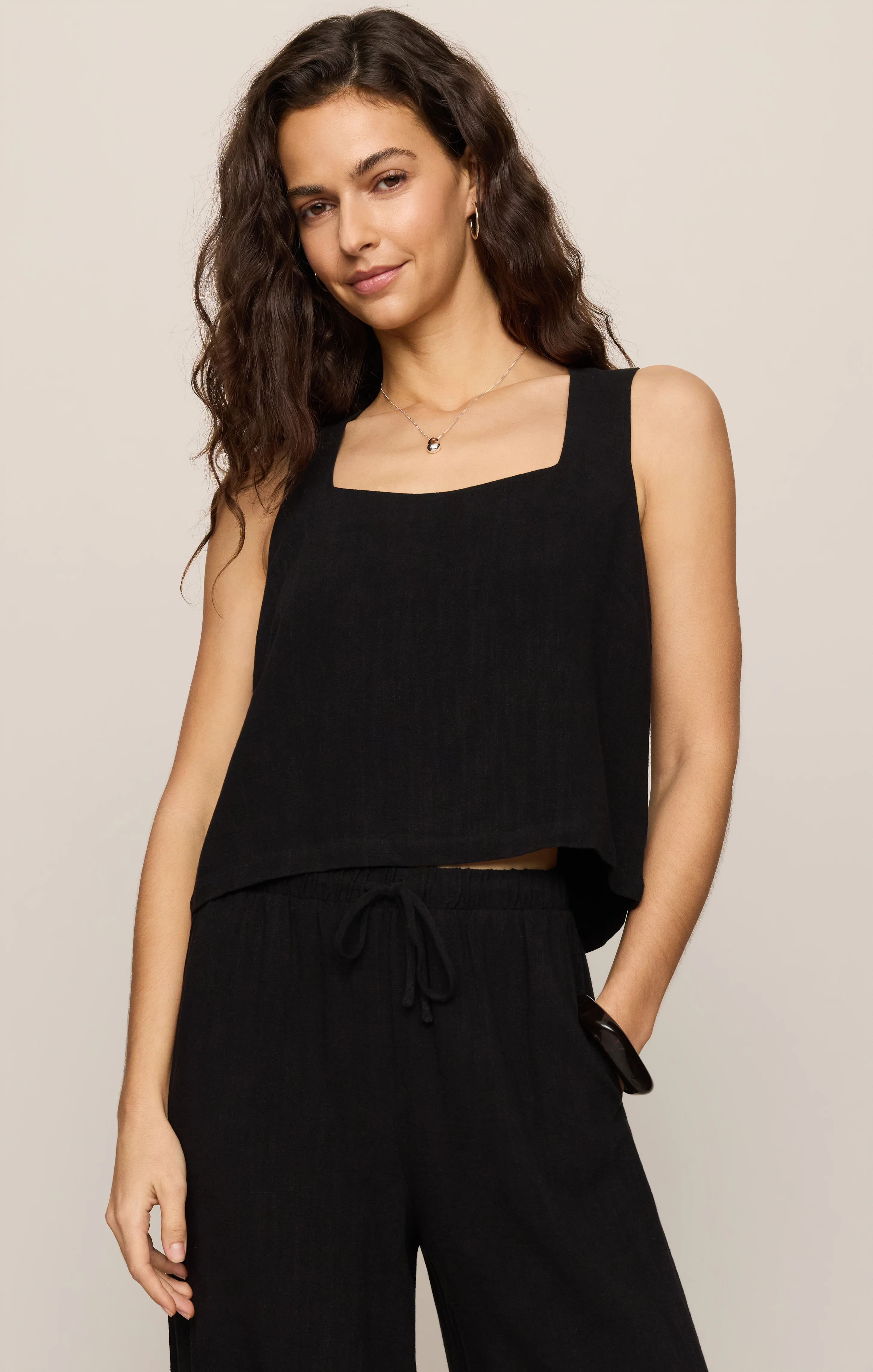 Charli Cropped Linen Tank | Z Supply