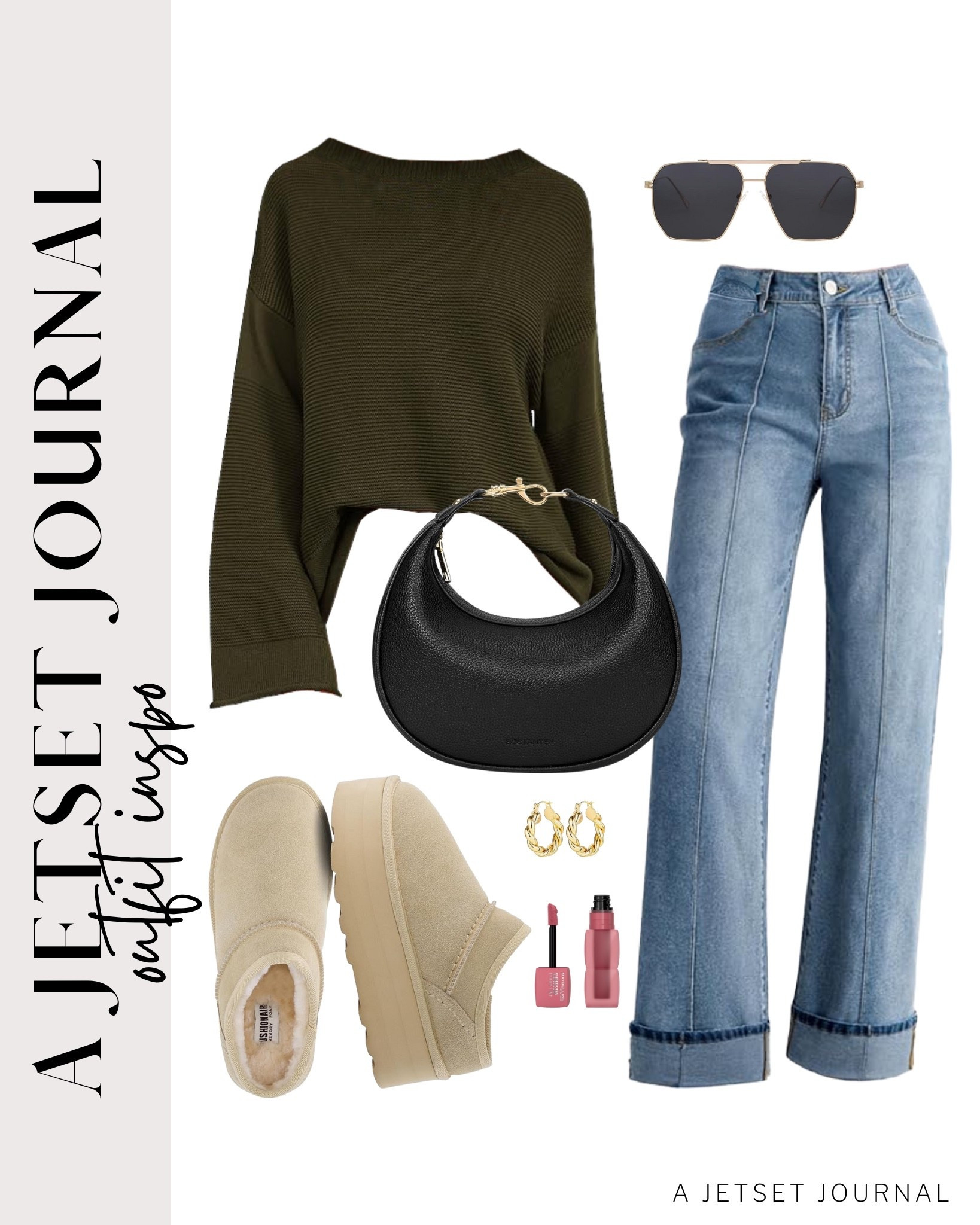 Sweaters, jeans, slippers, and sunglasses make an easy outfit that looks great!
ribbed sweater, winter booties, fur slippers, winter outfit idea, casual look, vacation style, makeup must have, beauty favorite, functional bag, amazon fashion, affordable style

#LTKFindsUnder50 #LTKSeasonal #LTKU