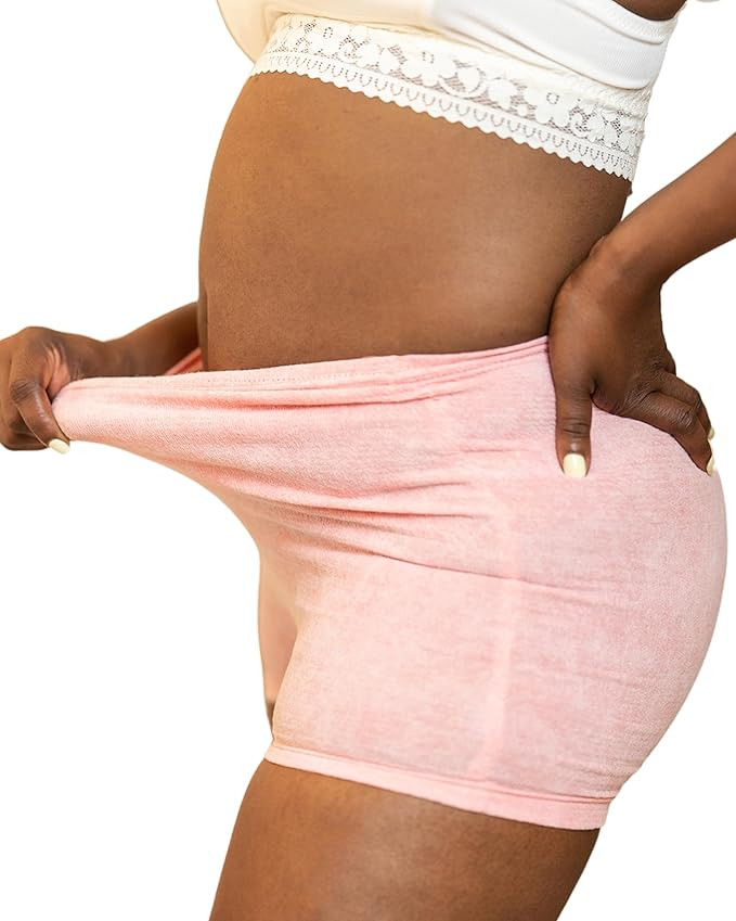 Mommy First® High-Waisted Postpartum Underwear in Pink | Soft, Supportive, Stretchable Maternity... | Amazon (US)