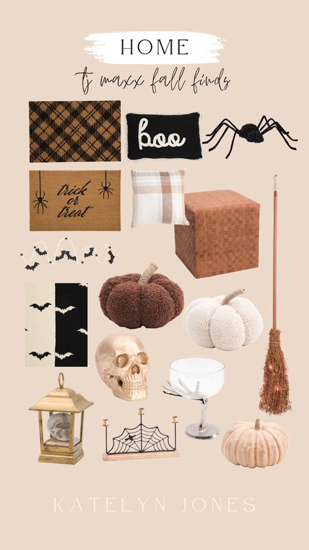 tj maxx fall home finds / fall decor / fall essentials/ fall favorites / fall style / halloween decor / halloween welcome matt / halloween slider / cotton pumpkins / gold skull / halloween lantern / throw pillows / blankets 

#LTKHoliday #LTKHalloween #LTKSeasonal