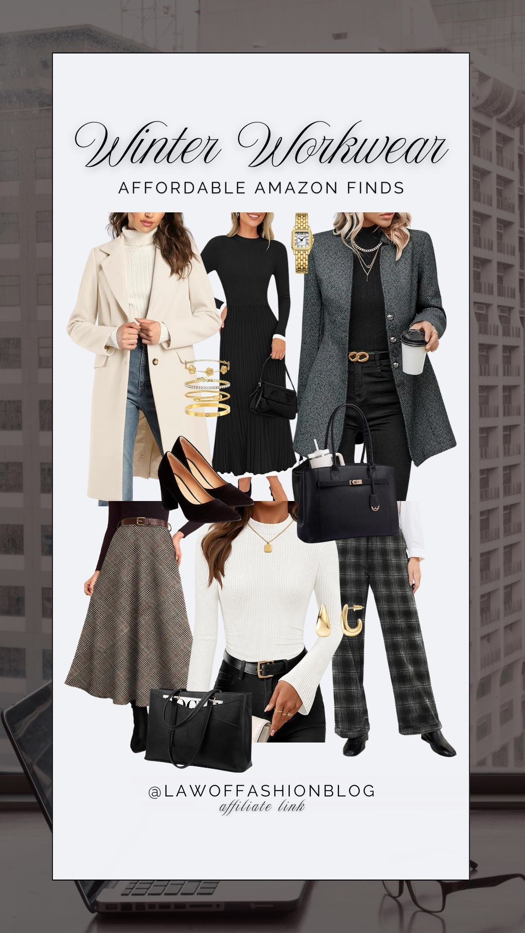 Winter work outfits, corporate style, business attire, jackets, dress, skirt, pants, tote bag, accessories, affordable women's clothing, Amazon fashion.
 

 #LTKootd #LTKSeasonal #LTKWorkwear