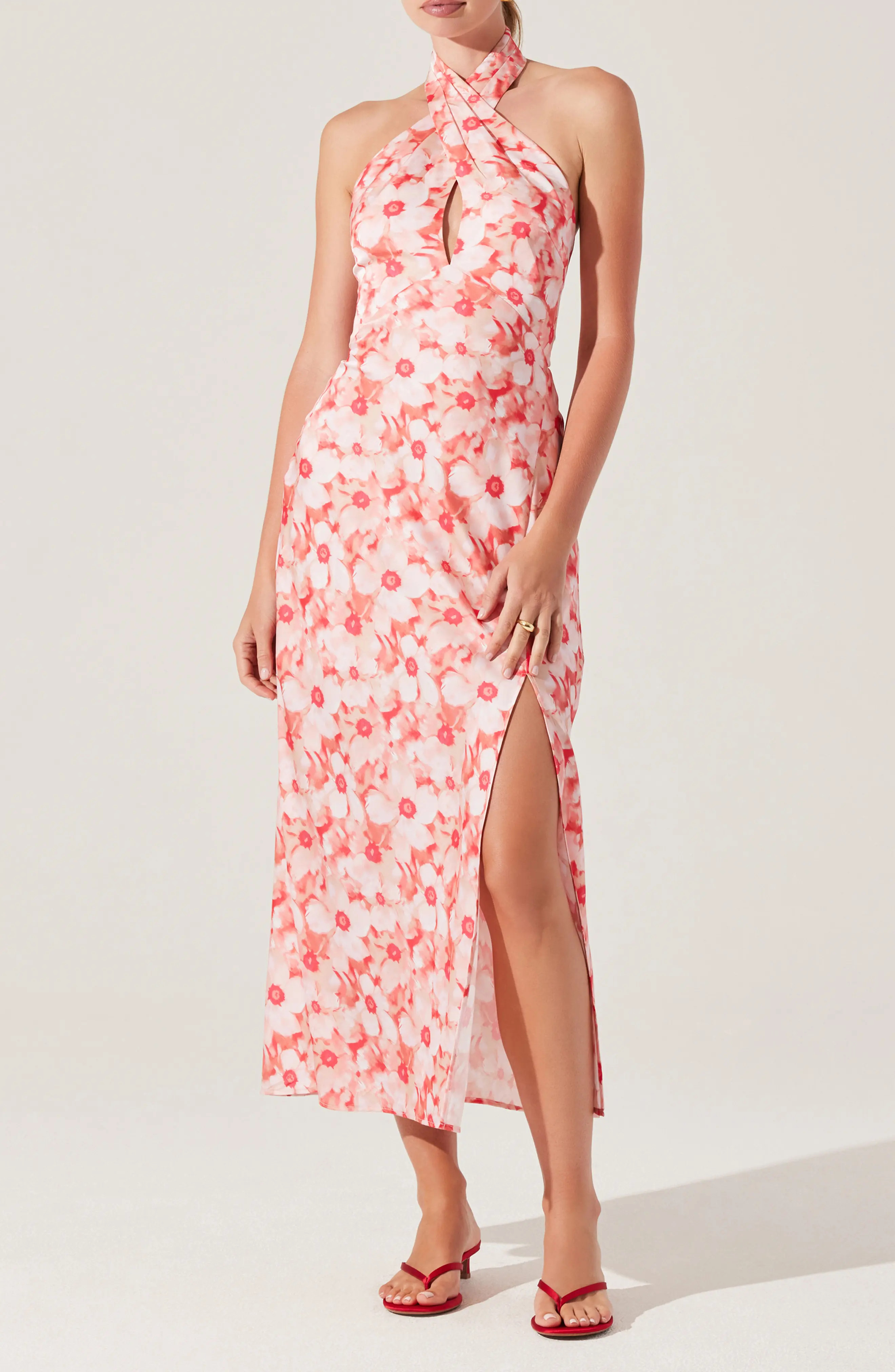 Marisa Floral Print Halter Dress (Women) | Nordstromrack | Nordstrom Rack