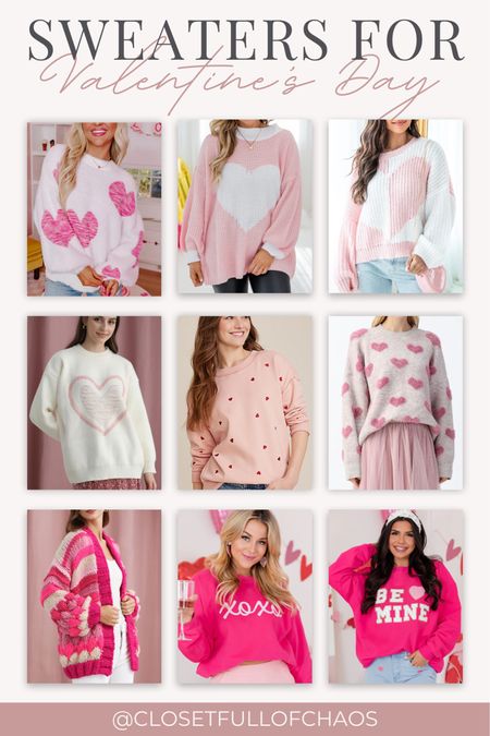 Valentine’s Day sweater finds! All of these would be adorable for your casual Valentine’s Day outfit!



#LTKfindsunder100 #LTKSeasonal #LTKfindsunder50