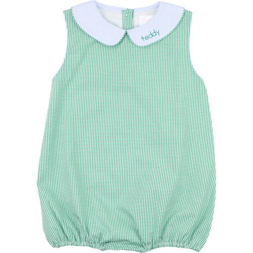 Green Gingham Bubble | Cecil and Lou