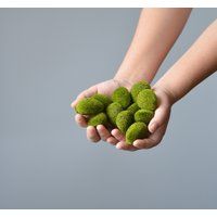 30 Fake Moss Rocks, Artifcial Green Artificial Plant, Ball | Etsy (US)