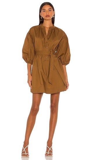 Nadia Dress in Brown | Revolve Clothing (Global)